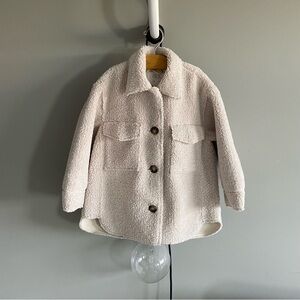Zara girls Sherpa shacket